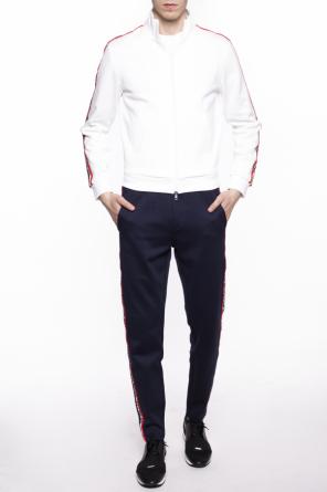 Striped sweatshirt with logo, zdjęcie 2 Striped sweatshirt with logo od Moncler